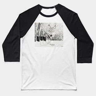 WOLF AND SNOW Baseball T-Shirt